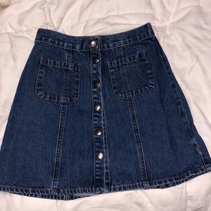 BDG denim blue mini skirt